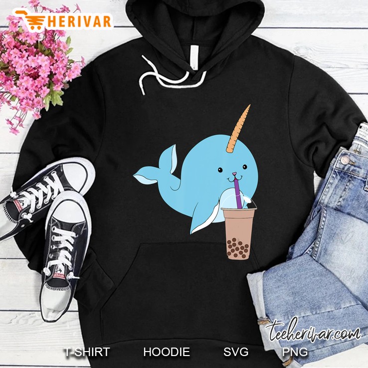 I Love Bubble Tea Funny Narwhal Boba Mugs