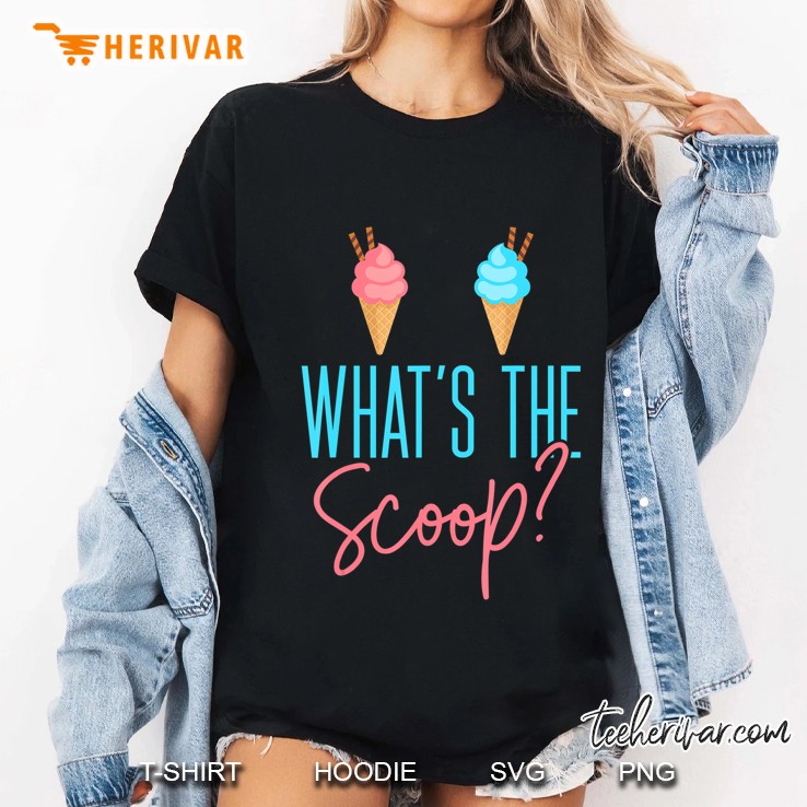 Ice Cream Gender Reveal - What The Scoop Hoodie