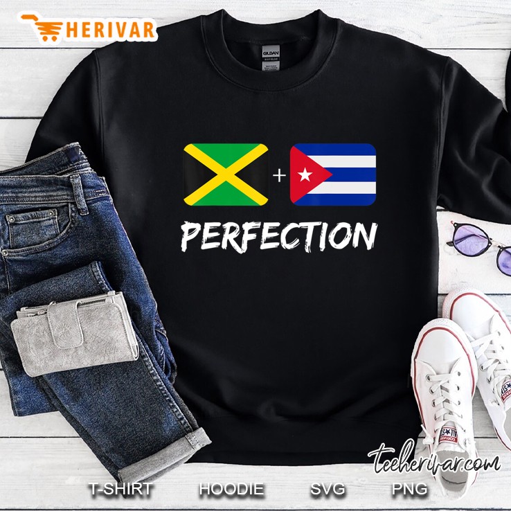 Jamaican Plus Cuban Perfection Heritage Flag Gift Sweatshirt