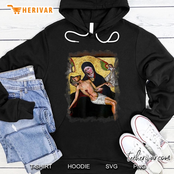 Jesus Easter Pieta Lent Easter Crucifix Catholic Hoodie
