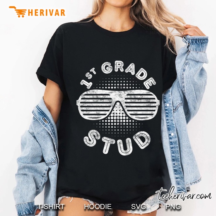 Kids 1St Grade Stud First Grade Back To School Ladies Tee