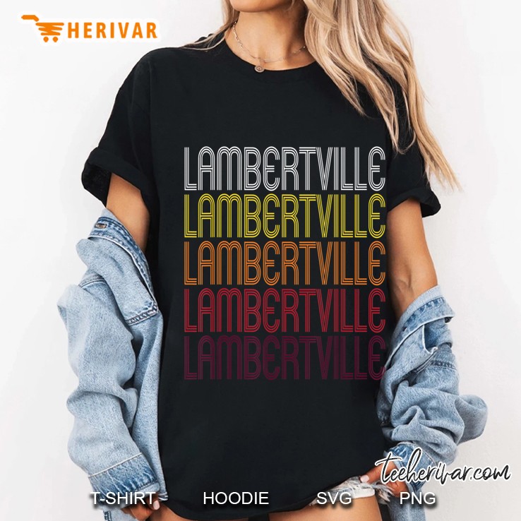 Lambertville, Nj Vintage Style New Jersey Ladies Tee