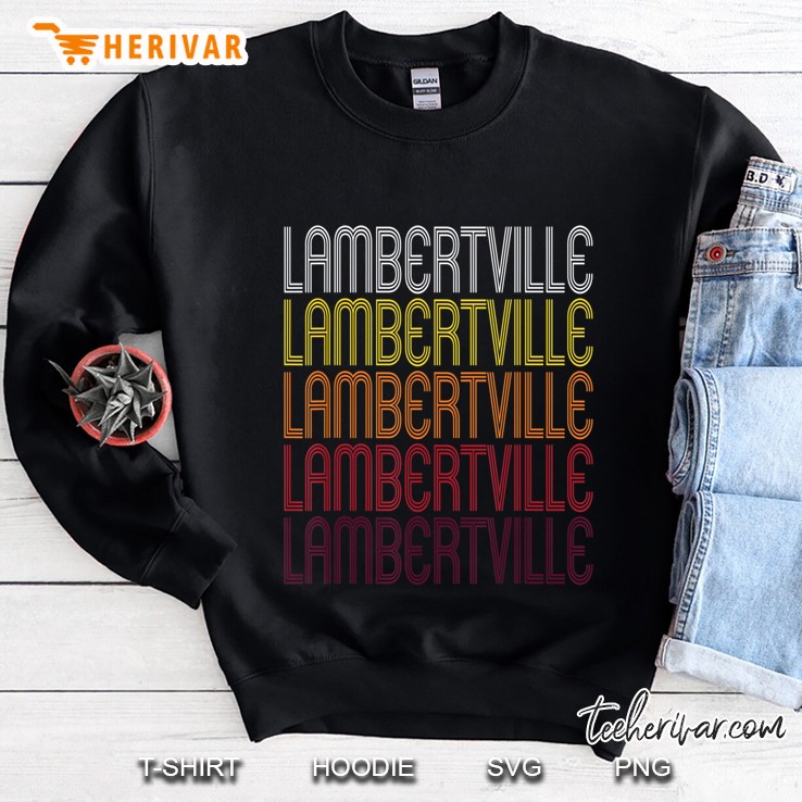 Lambertville, Nj Vintage Style New Jersey Sweatshirt