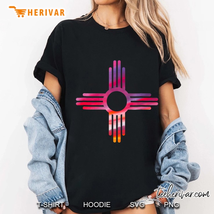 New Mexico Shirt New Mexico Flag Zia Design Ladies Tee