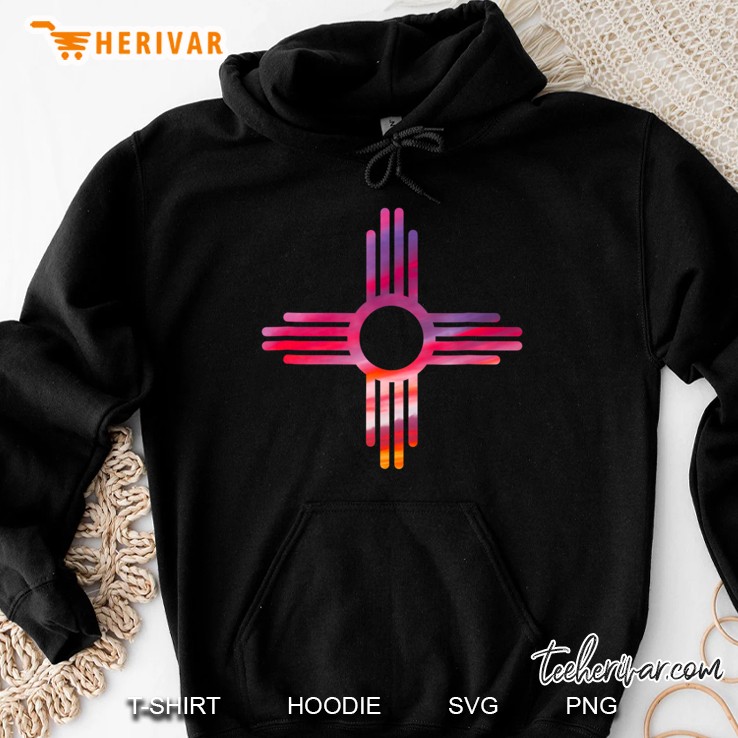 New Mexico Shirt New Mexico Flag Zia Design Hoodie