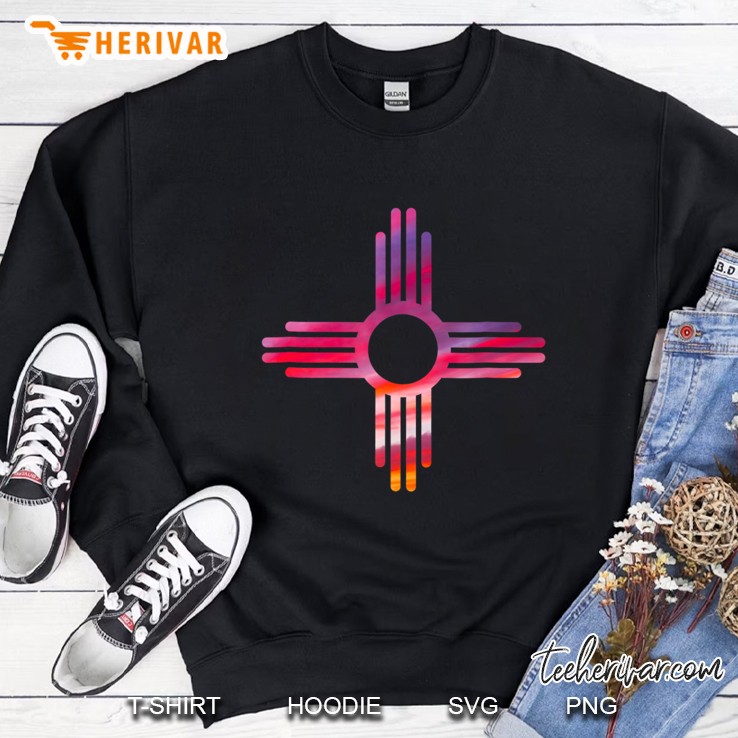New Mexico Shirt New Mexico Flag Zia Design Sweatshirt