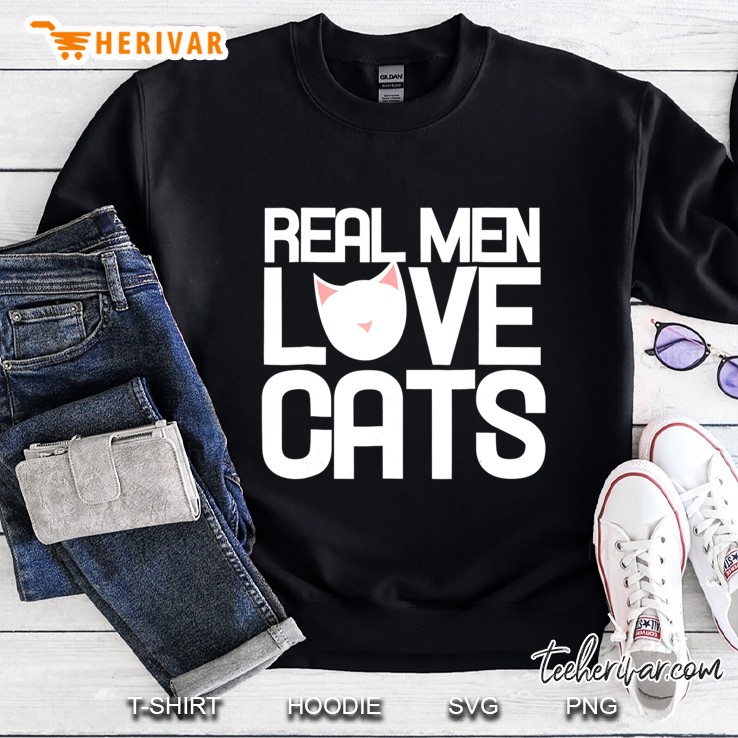 Real Men Love Cats Shirt For Cat People Caturday Mugs