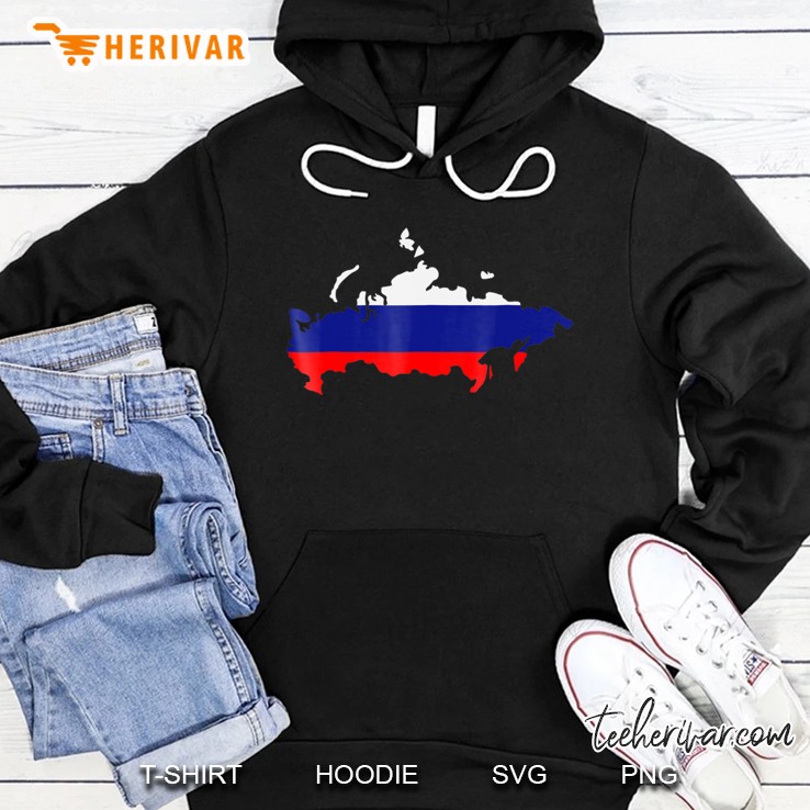 Russia Map Flag Hoodie