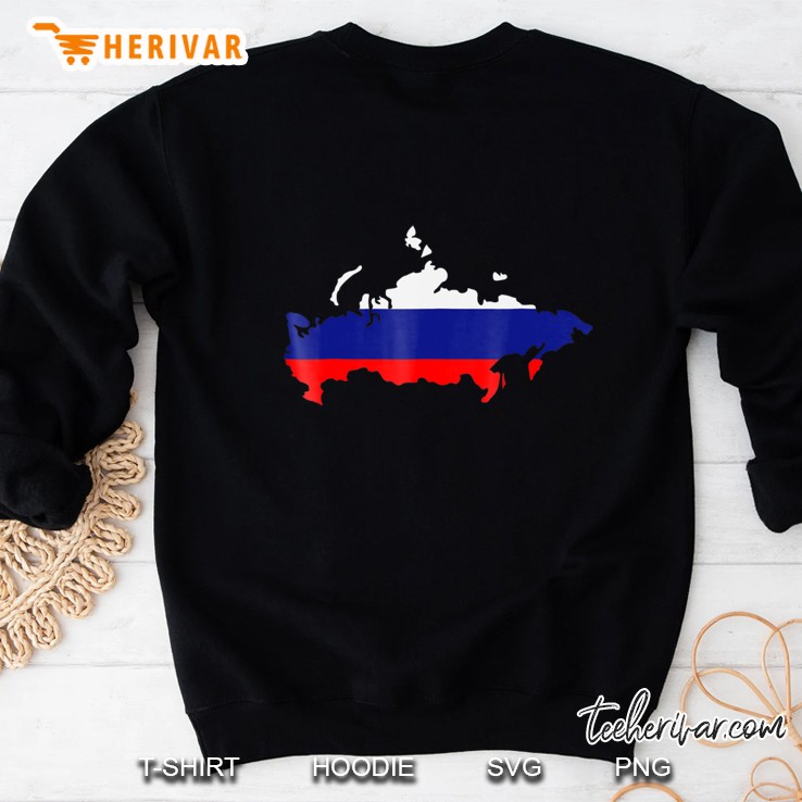 Russia Map Flag Sweatshirt