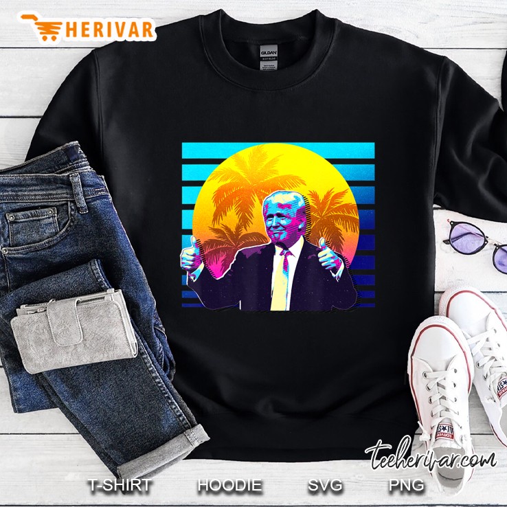 Trump 80S Retro Vaporwave Sweatshirt