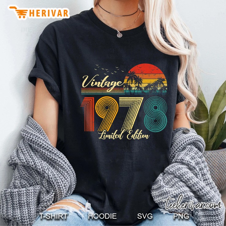 Vintage 1978 Limited Edition Men Women - 42 Birthday Ladies Tee