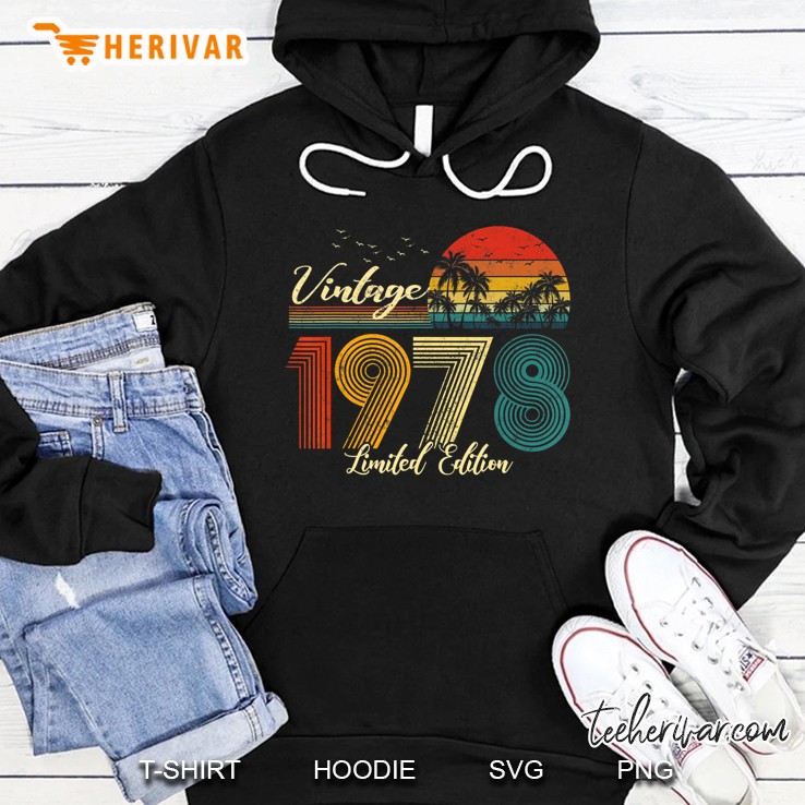 Vintage 1978 Limited Edition Men Women - 42 Birthday Hoodie