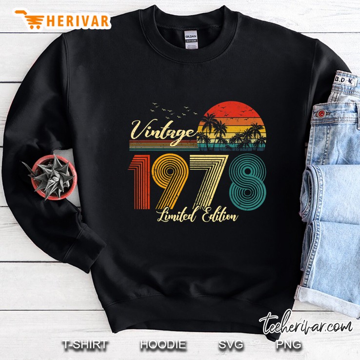 Vintage 1978 Limited Edition Men Women - 42 Birthday Sweatshirt