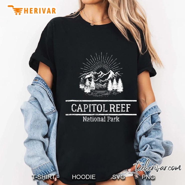 Vintage Capitol Reef National Park Tshirt Retro Hoodie