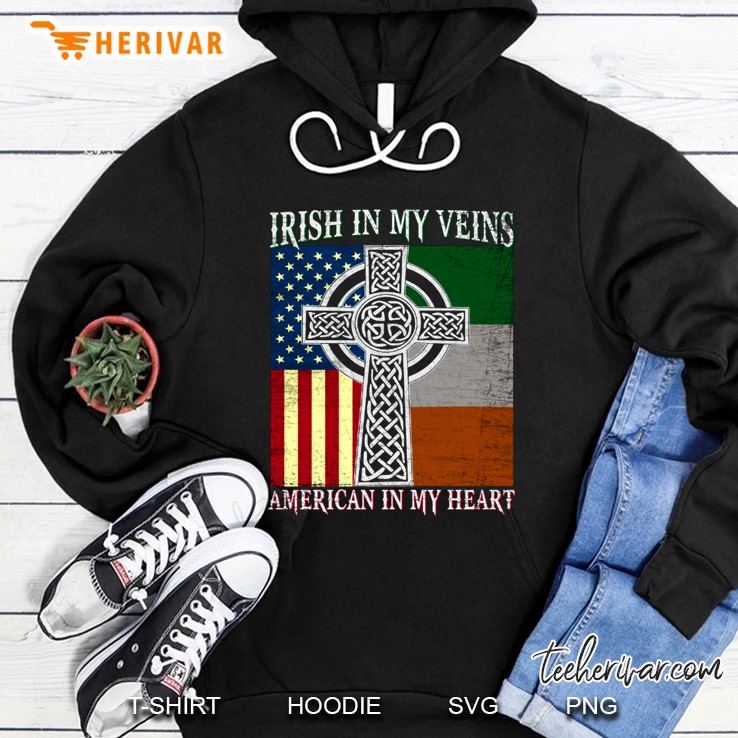 Irish In My Veins American In My Heart Mugs