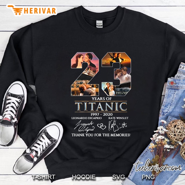 23 Years Of Titanic 1997-2020 Leonardo Dicaprio Kate Winslet Sweatshirt