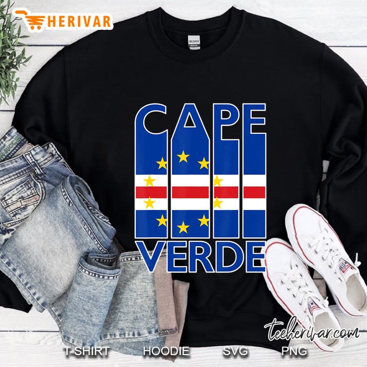 Cape Verde Vintage Cabo Verdean Flag Tshirt Travel Sweatshirt