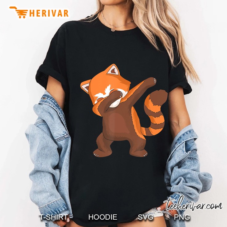 Red Panda Dabbing Dab For Live Tee I Panda Lovers Ladies Tee