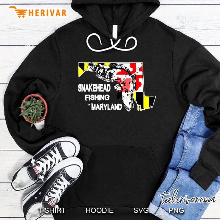 Snakehead Fishing Maryland Bass Outdoor Angler Hoodie