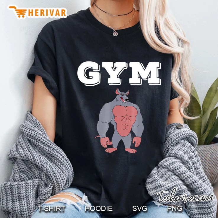 Gym Rat Mens Womens Adult Work Out Gym Shirt Ladies Tee