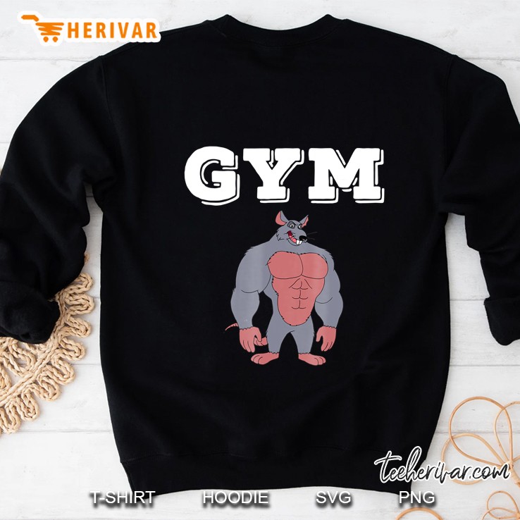 Gym Rat Mens Womens Adult Work Out Gym Shirt Sweatshirt