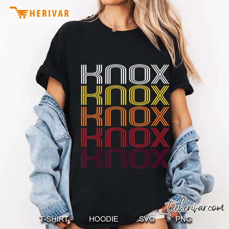 Knox, In Vintage Style Indiana Hoodie