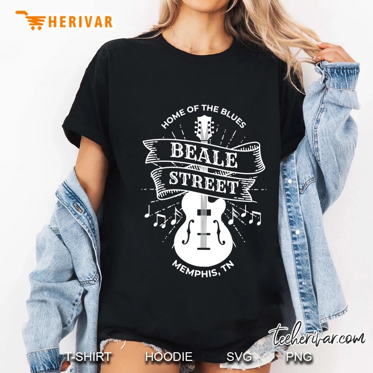 Memphis Beale Street Tn Blues Music Gift Ladies Tee