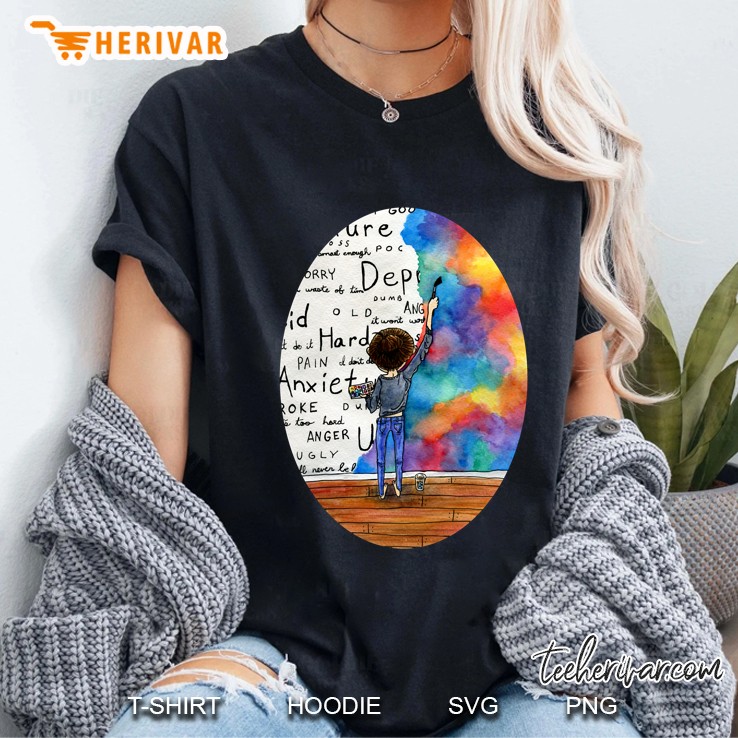 Always Keep Fighting Watercolor Painting (2015) Revamp Ladies Tee