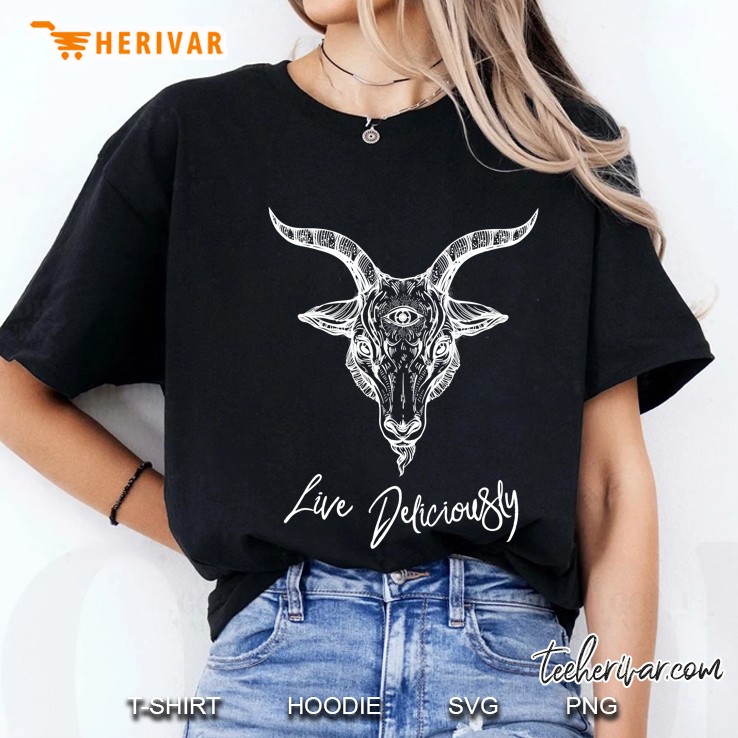 Black Phillip The Goat - Live Deliciously Ladies Tee