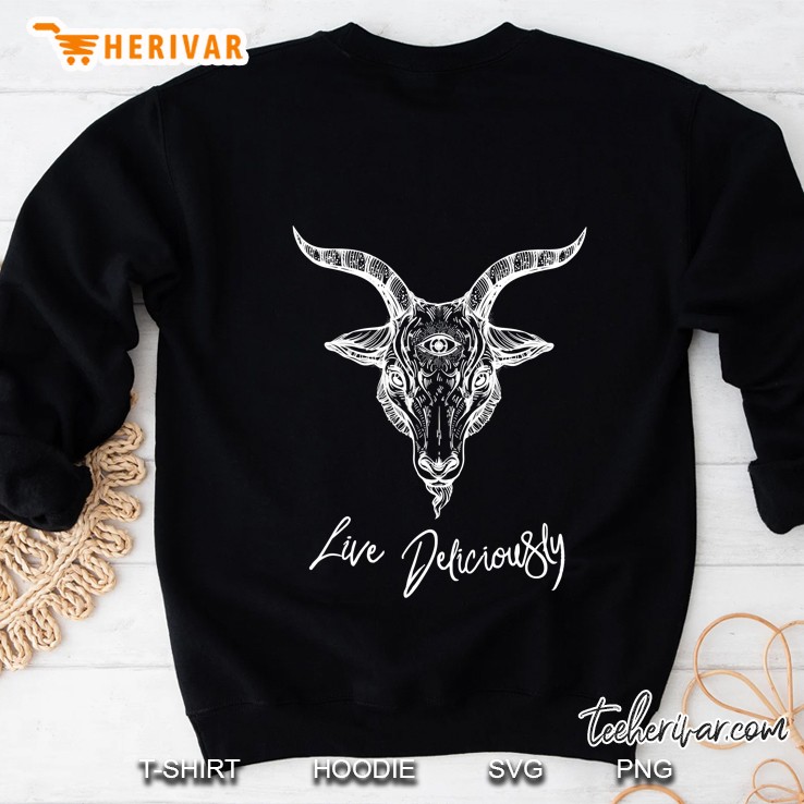Black Phillip The Goat - Live Deliciously Sweatshirt