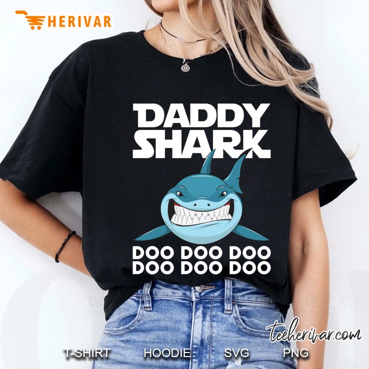 Daddy Shark Doo Doo Doo Fathers Day Ladies Tee