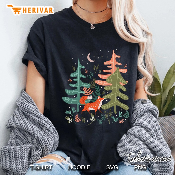 Evergreen Fox Tale Fitted Scoop Ladies Tee