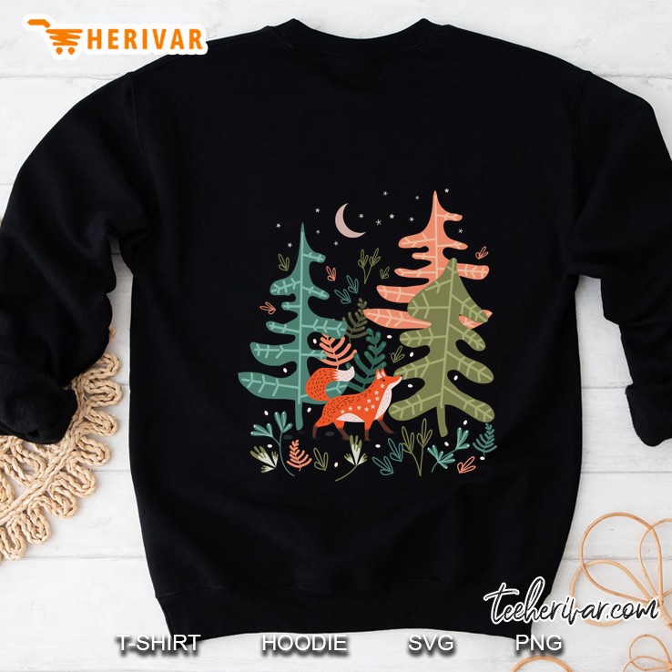 Evergreen Fox Tale Fitted Scoop Sweatshirt