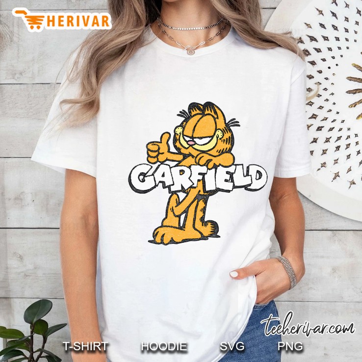 Garfield Retro Garf Pullover Ladies Tee