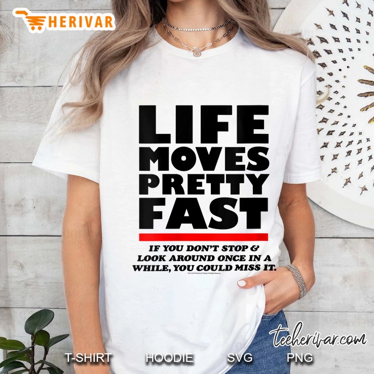 Womens Ferris Bueller Life Moves Pretty Fast Hoodie