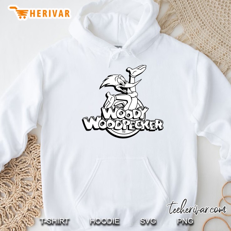 Woody Woodpecker Classic In Black & White Hoodie