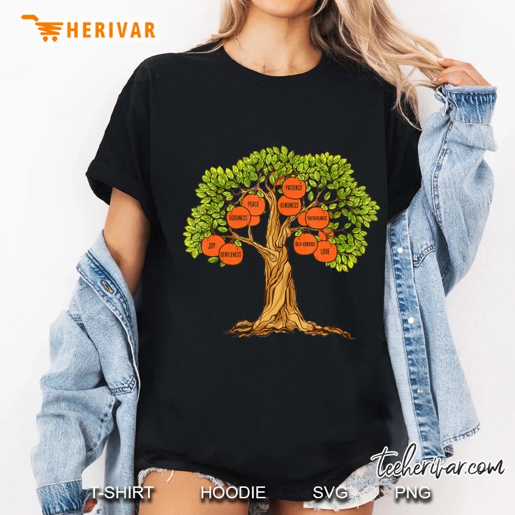 9 Fruits Of The Spirit Christian Tree Shirt Ladies Tee