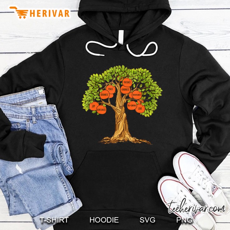 9 Fruits Of The Spirit Christian Tree Shirt Hoodie