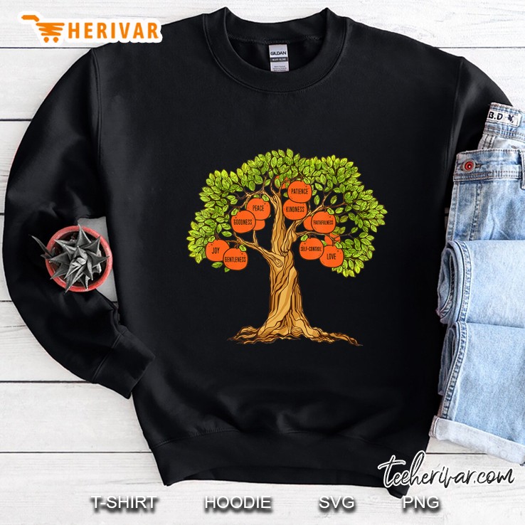 9 Fruits Of The Spirit Christian Tree Shirt Sweatshirt