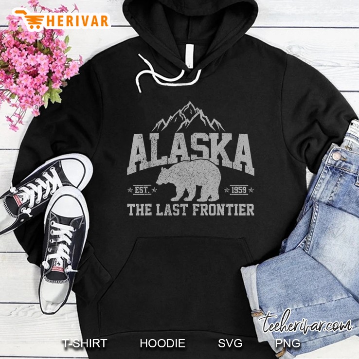 Alaska The Last Frontier Est 1959 Grizzly Bear Mountains Mugs