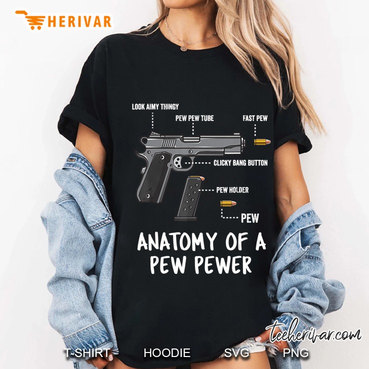 Anatomy Of A Pew Pewer Ammo Gun Amendment Meme Lovers Ladies Tee
