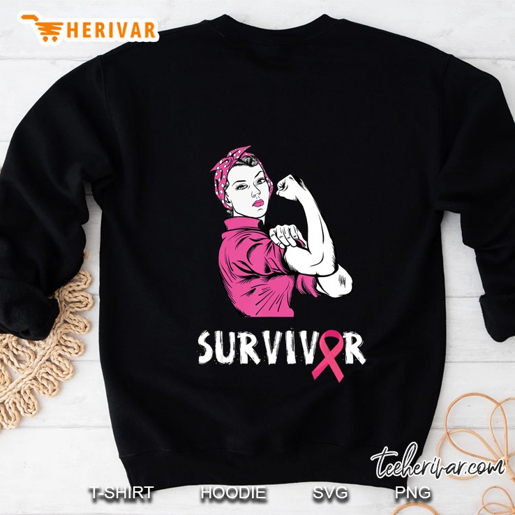 Breast Cancer Survivor Tshirt It Came We Fought And Won Sweatshirt