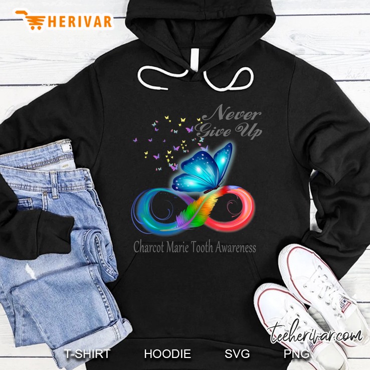 Butterfly Charcot Marie Tooth Awareness Hoodie
