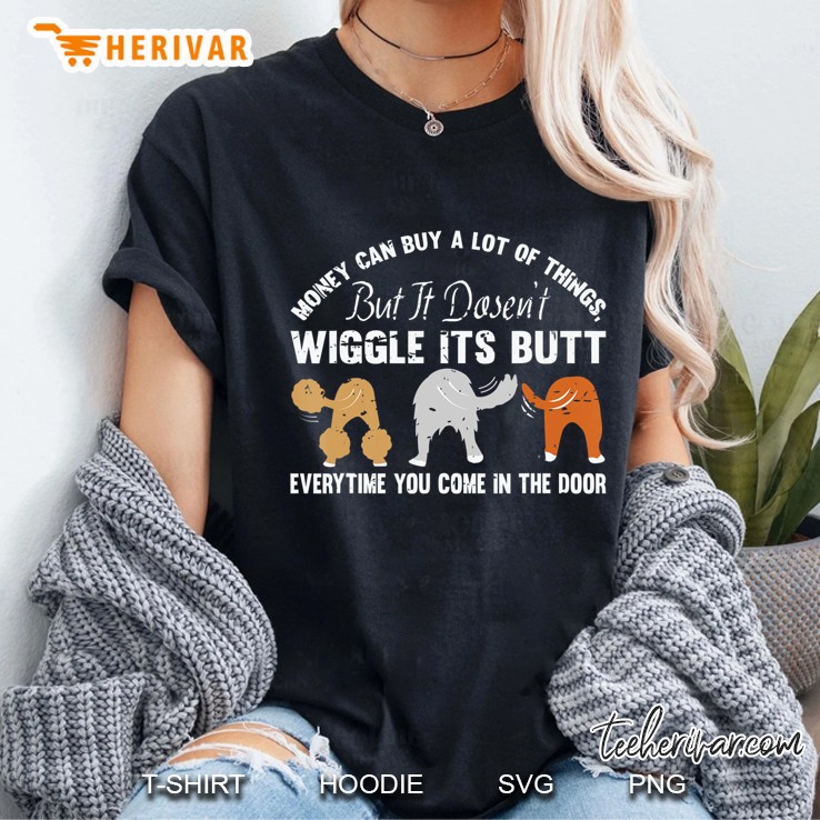 Cute Rescue Dog Lovers Funny Wiggle Butt Hoodie