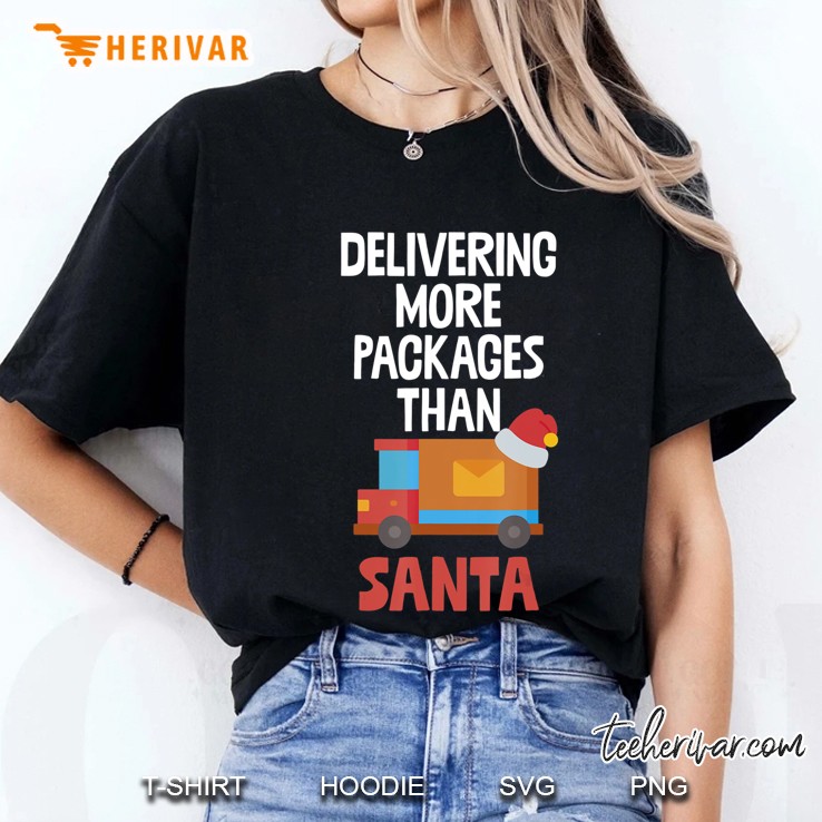 Delivering More Packages Than Santa Postal Worker Gift Ladies Tee