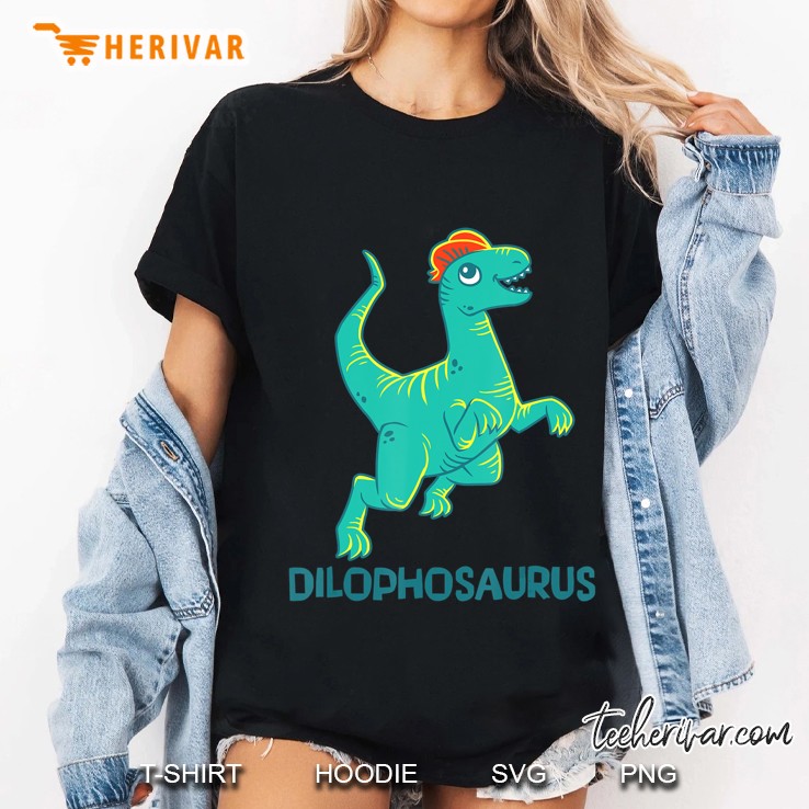 Dilophosaurus Dinosaur Cute Jurassic Dino Tee Ladies Tee