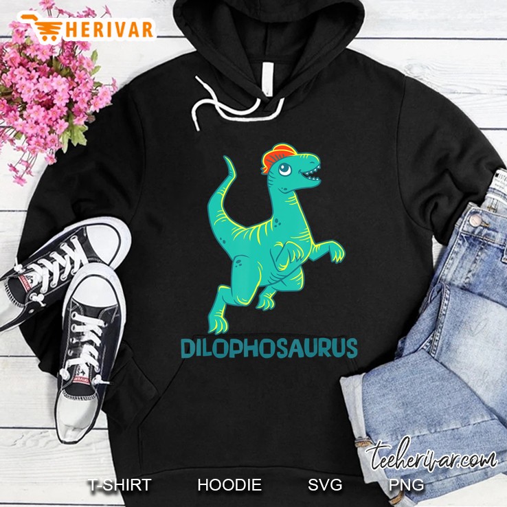Dilophosaurus Dinosaur Cute Jurassic Dino Tee Hoodie