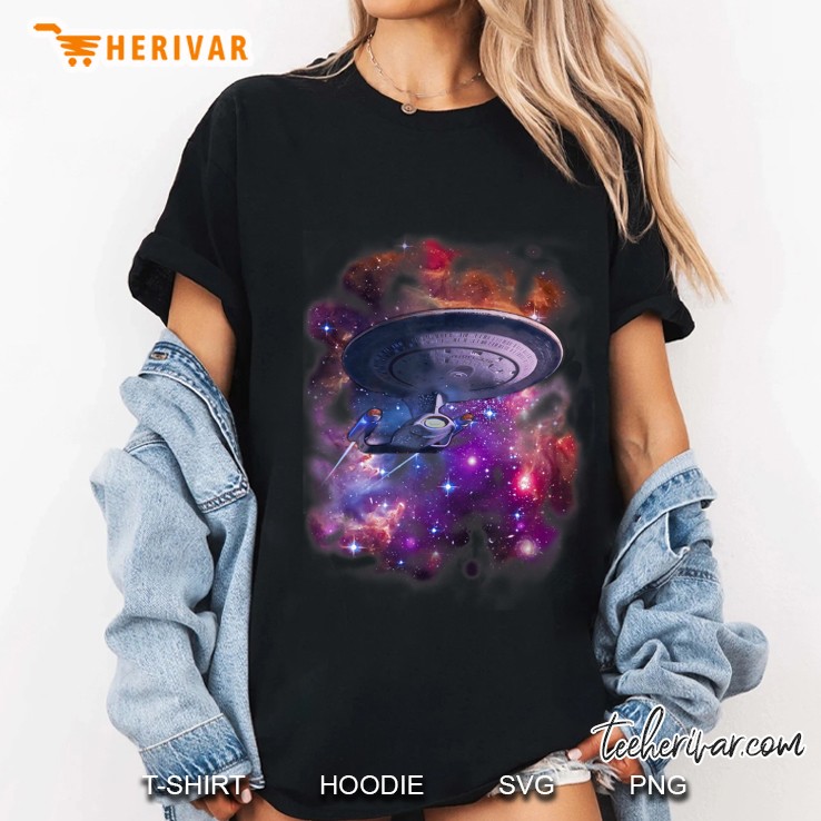 Distressed Galaxy Space Enterprise Starship Hoodie