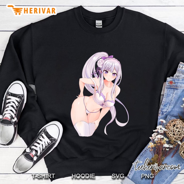 Ecchi Elfgirl Lewd Waifu Japanese Sweatshirt