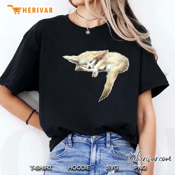 Fennec Fox Fox Shirt Sleeping Fox Ladies Tee
